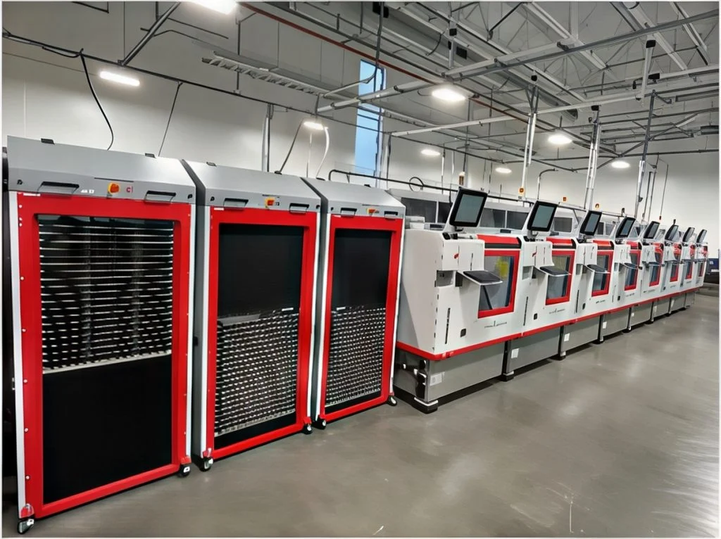 A Visitech LUXBEAM® photohead on the production floor